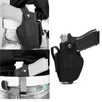 Left Right Hand Gun Holster for Glock 17 19 Beretta M9 P226 1911 Revolver Universal Waist Concealed Carry Pistol Case Mag Pouch