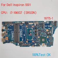 19775-1 For Dell Latitude 5501 Laptop Motherboard With CPU i5 i7 CN-085C41 85C41 N03X9 0N03X9 100%Test OK