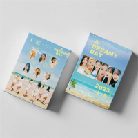 55pcs/set KPOP IVE Portrait Photo Card Album A DREAMY DAY LOMO Small Card Wonyoung Gaeul LIZ Fine Art Printed Collector's Card