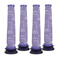 4 Piece Replacement Pre- Filter for Dyson-Vacuum Filter Compatible Dyson V6 V7 V8 Series Replaces Part