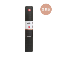【Manduka】PRO Mat 瑜珈墊 6mm 加長版 - Black (高密度PVC瑜珈墊)