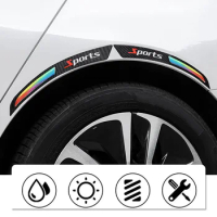 Universal Soft Car Fender Flare Arch Sticker Fender Vents Reflective Protector Cover Strips Mud Flaps Car Accessories 5 Colors