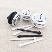 Round Accessory Water Tank Parts Flusher Parts Fittings Toilet Button Tank Button Dual Flush Valev Buttons Bathroom Fixture