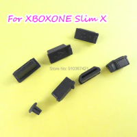 2sets/lot 7 in 1 HDMI-compatibUSB Dust Plug for Xbox One X S Console Silicone Dust Proof Cover Stopper Dustproof Kits Controller