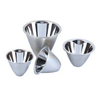 1pc 41mm 46 50 60mm Aluminium LED Lampu Sulut Reflector Piala Condenser Mencerminkan Topi Untuk 10W