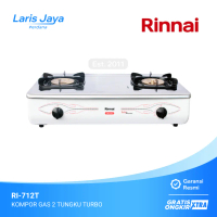 KOMPOR GAS RINNAI RI712T / RI-712T | 2 TUNGKU API TURBO