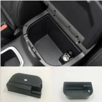 For Nissan Navara NP300 Terra 2017 2018 2019 ABS Plastic Car Armrest Storage box Grid Cover Trim Car Styling accessories