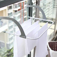 Balcony Tumble Dryer Portable Nappy Dryer Extendible Foldable Clothes Hanger Multifunction for Clothes Nappies Shoes