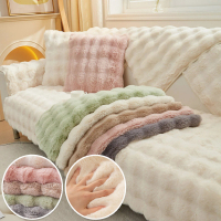 【DTW】兔毛絨保暖加厚保潔沙發墊(3人坐沙發墊優惠價)