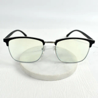 【men life】老花眼鏡 黑色半框抗藍光眼鏡(老花眼鏡)