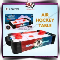 Mini Electric Air Hockey Table Mainan Anak Tabletop Kayu Meja Billiard Kecil