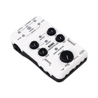 JOYO MOMIX PRO Audio Mixer Suitable for Microphone Guitar Keyboard Portable Sound Card for Recording and Live Streaming