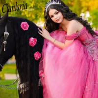 Vestidos De 15 Años Quinceanera Florals Off The Shoulder Sweet 16 Dress Luxury Mexican Charro Prom