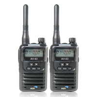 ADI AV-03 FRS 免執照  迷你袖珍型 無線電對講機 2入組 AV03【黑色】