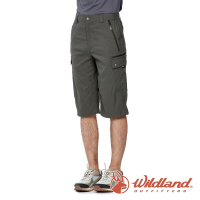 【wildland 荒野】男 彈性抗UV貼袋七分褲『礦石岩』0A91370