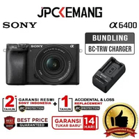 JPC KEMANG Sony Alpha A6400 Kit 16-50mm OSS II Mirrorless Camera Sony A 6400 Kit 16-50 mm Mark 2 GAR