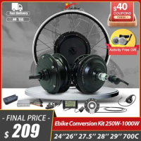 Jueshuai Ebike Kit Convesion 48V 1500W 1000W 500W Ebike Brushless Hub Motor Wheel Conversion Kit 20''24''26''27.5''700C Bicycle
