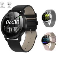 VS V11 Q8 Smart watch IP67 waterproof Tempered glass Activity Fitness tracker Heart rate monitor BRIM Men women smartwatch CF18