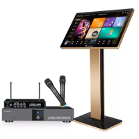 AI Song-Selection Karaoke System 21.5" KV-V5 Max 4TB TouchScreen Karaoke Player Singing Karaoke Machine With Wireless Microphone