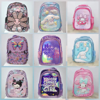 New Tas sekolah ransel anak SD perempuan kitty my melody cinnamoroll kuromi helo kiti kupu butterfly