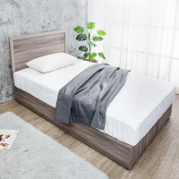 【BODEN】米恩3.5尺單人床房間組-2件組-床頭片+六分床底(古橡色-七色可選-不含床墊)
