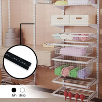 รางเสา DIY รุ่น S32DU710B ขนาด 2.6 x 1.5 x 71.2 ซม. สีดำ