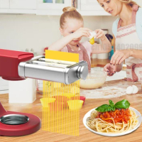 Pasta Spaghetti Fettuccine For KitchenAid Portable Noodle Maker 3-in-1 Roller Cutter Making Tool Press Washable Machine Making