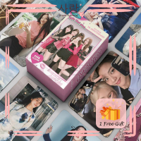 55pcs BLACKPINK《7TH ANNIVERSARY - PINK FLAVOR》Pink Square LOMO Set With FREE GIFT Card Set Collectio