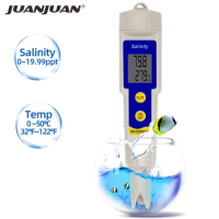 Digital Salinity Meter 2 in1 Temp Salinometer Salt Analyzer For Aquarium River Water Salty Tester Marine Pool Measure Tool
