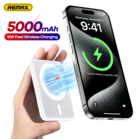 Remax 5000Mah 15W Magnetic Wireless Charging Power Bank PD20W Portable Mini Fast Charge Powerbank For iphone 15 14 13