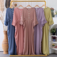 MegumiI Kaftan Ceruti [Gamis Kondangan Wanita Cantik Dress Gamis Muslim] Lebaran Mewah