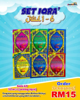 SET IQRA’ 1-6 LOOSE DARUL KITAB VERSI RUMI