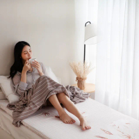【Hokun】療癒睡眠5公分乳膠床墊 蘆薈精油布套(單人加大3.5尺 真空壓縮卷包)