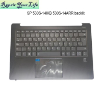 540S-14 Spanish Backlit keyboards Palmrest Keyboard Bezel for Lenovo Ideapad 530S-14IKB 530S-14ARR 5CB0R11856 backlight pc parts