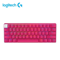 【Logitech 羅技】G Pro X 觸感軸職業機械式60%電競鍵盤｜桃色【三井3C】