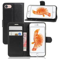 Luxury Phone Carcasa Case For Apple iPhone 7 iPhone7 4.7 Inch Flip Cover Wallet PU Leather Bags Skin With Stand For iPhone 7