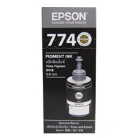 【E平台】◆ EPSON ㊣原廠填充墨水 單瓶140ml T774/C13T774100黑色墨水罐 (140ml)，可印6000張適用M100/M105/M200/M205/L655/L605/L1455 印表機 DIY填充墨水.連續供墨