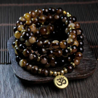108 buddhist beads bracelet yoga,108 bead mala bracelet for women,free shipping