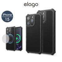 Elago iPhone 15 Pro/Pro Max Armor全防護消光防摔MagSafe相容手機殼