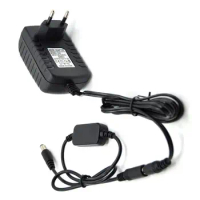 Power Adapter Charger+12V-24V Step-Down Cable for ACK-E6 AC-PW20 NP-FW50 DCC3 BLB13 DR-E6 LP-E6 DR400 BP511 DRE18 Dummy Battery