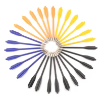 36 pcs 4 Color Plastic Crossbow Bolts Arrows Length 160 mm Diameter 6.2 mm Crossbow Bolts for Archery Hunting Shooting