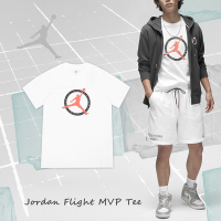 Nike 短T Jordan Flight MVP 短袖 白 橘 白T 男款 純棉 喬丹 飛人 復古 DV8437-100
