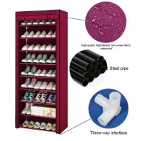 Large-capacity Shoe Rack Multi-layer Household Economic Multi-functional Family Dormitory Assembly Shoe Cabinet