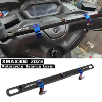 For YAMAHA XMAX300 X-MAX 300 2023 Motorcycle Accessories CNC Mutifunctional Cross Bar Damper Balance Lever Water cup storage bag