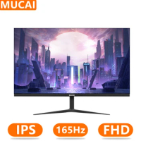 MUCAI 27 Inch PC IPS Monitor 144Hz LCD Display HD 165Hz Desktop Gaming Computer Screen Flat Panel HDMI-compatible/DP