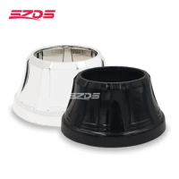 SZDS 3.0 inch Bi xenon projector lens Silver Black shrouds for Hella 3r 5 koito q5 Headlight retrofit Hood Mask Car Styling