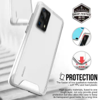 Transparent Shockproof Armor Case For Huawei P40 P50 P30 P20 Pro Mate 40 Pro Plus Full Clear Space Acrylic Cover