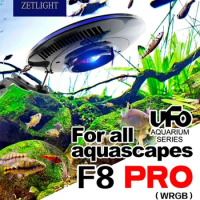 ZETLIGHT 2022 UFO F8 PRO Algae Bursting Lamp Rainforest Freshwater Aquatic Plant Light Stream Landscaping