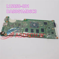 Original For HP Chromebook 11 G6 EE Laptop Motherboard L15850-001 N3350 1.1 GHz 4GB 16GB DA00G1MB6C0 Tested OK Free Shipping
