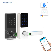 wifi tuya smart door lock classic handle digital code fingerprint ttlock door digital lock wireless Wireless keypad ttlock